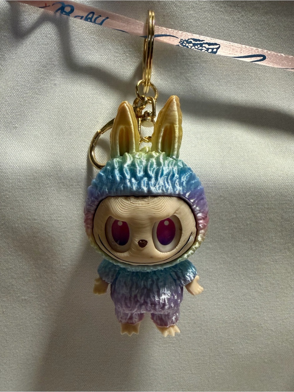 Labubu Keychain multicolor 3D printing